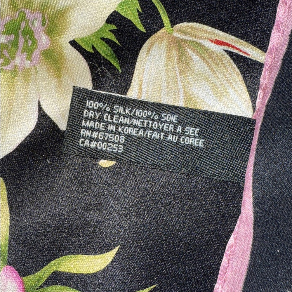 Jones New York Vintage Floral Silk Scarf - Picture 5 of 5